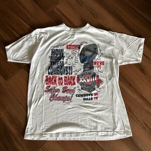 Vintage NFL Super Bowl XXVIII Tee - Dallas Cowboys vs Buffalo Bills